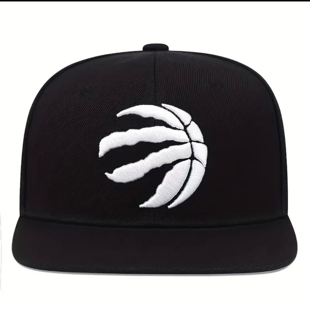 Men's Geometric-pattern Embroidered Hip Hop Flat Brim Hat Baseball Cap